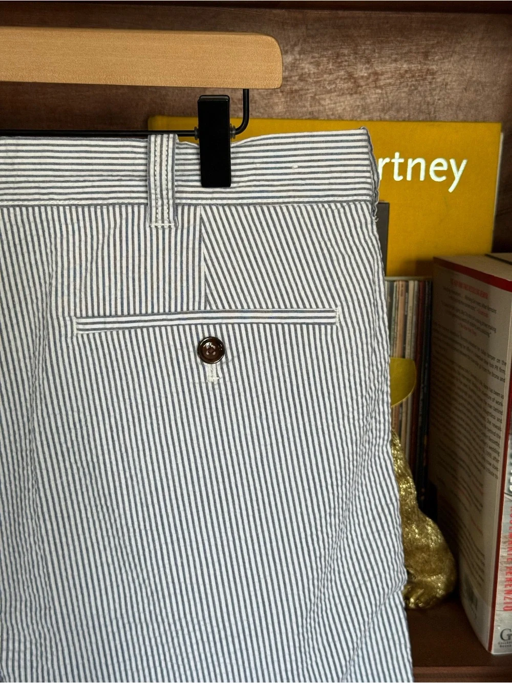 J. Crew - Navy and White Seersucker Stripe Chinos - Men’s 36